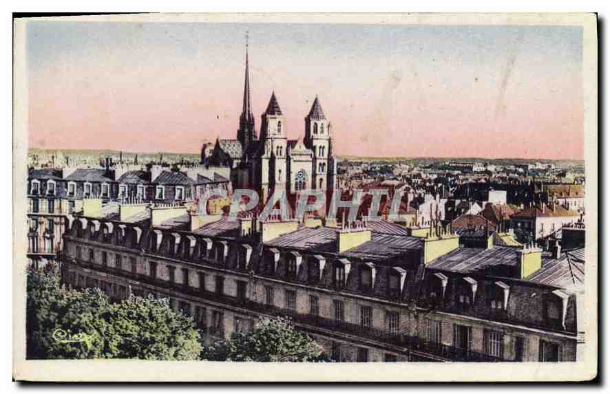 CPA Dijon Cote d C Vue Generale 