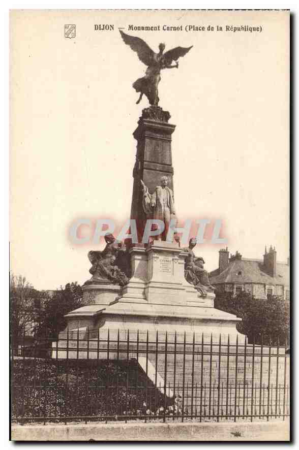 CPA Dijon Monument Carnot Place de la Republique 