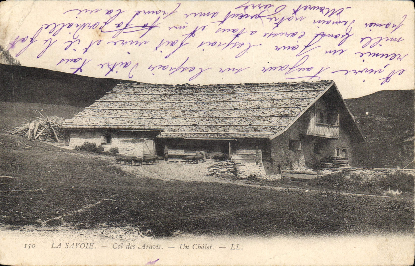 CPA La Savoie Col des Aravis Un Chalet