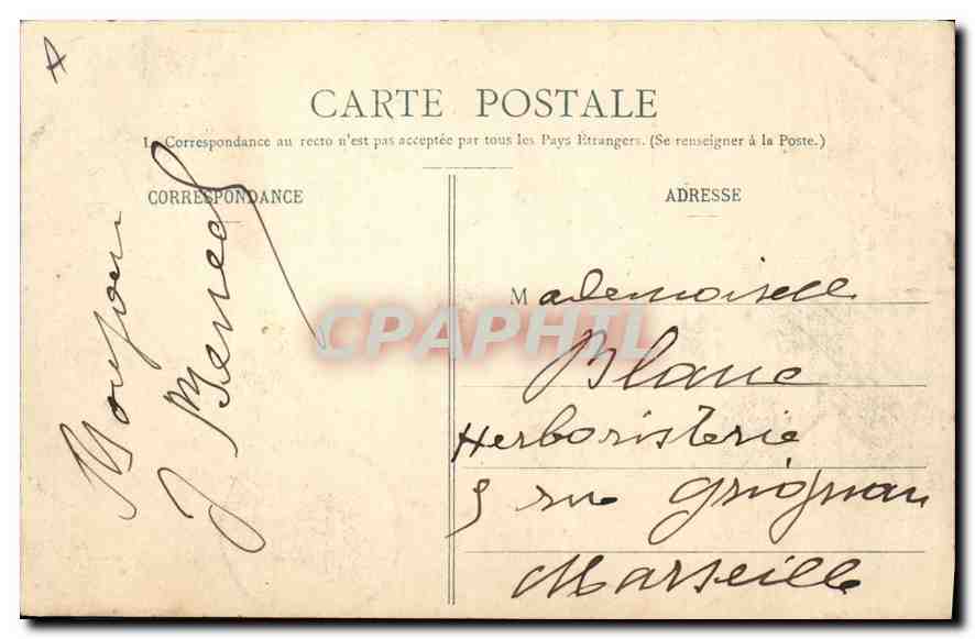 CPA Aix les Bains La Villa des Fleurs (1568 m) — Verso