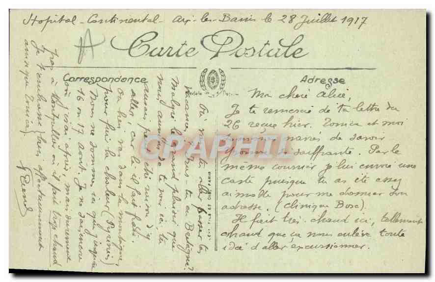 CPA Aix les Bains  Lac du Bourget Le Petit Port et la Dent du Chat — Verso