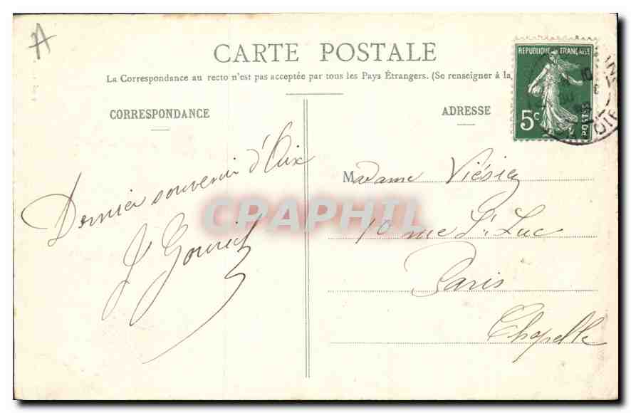 CPA Aix les Bains A droite Regina Grand Hotel Bernasco Agauche Hotel d'Albion et Hotel Beau Site — Verso