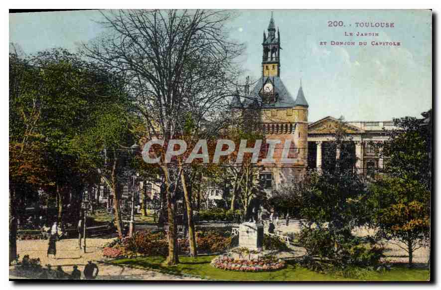 CPA Toulouse Le Jardin et le Donjon du Capitole