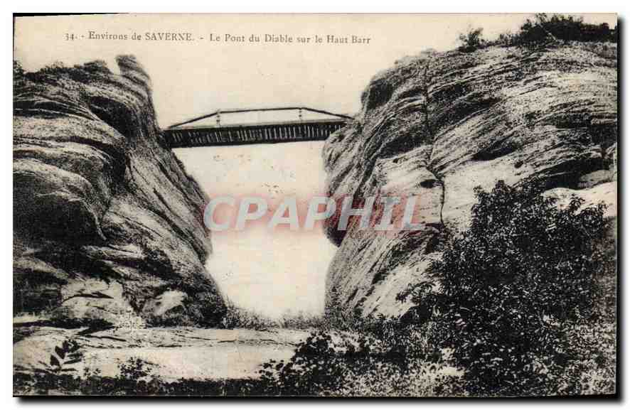 CPA Environs de Saverne Le Pont du Diable sur Le Haute Barr