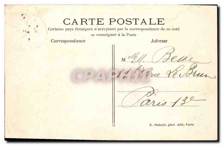 CPA Alfort Les Bords de la Marne — Rückseite