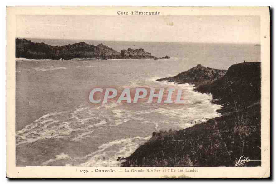 CPA Cancale La Grande Riviere et l'Ile des Landes