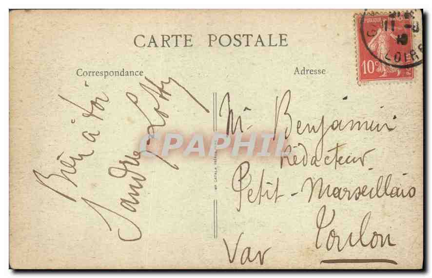CPA Environs de Roanne (Loire) Les bords de la Loire pres du Chateau de la Roche — Rückseite