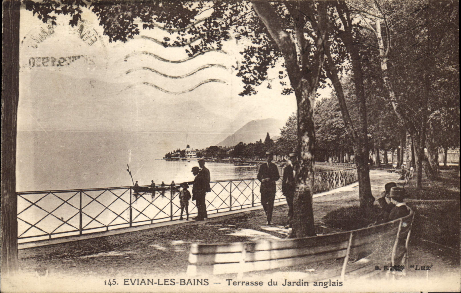 CPA Evian les Bains Terrasse du Jardin anglais