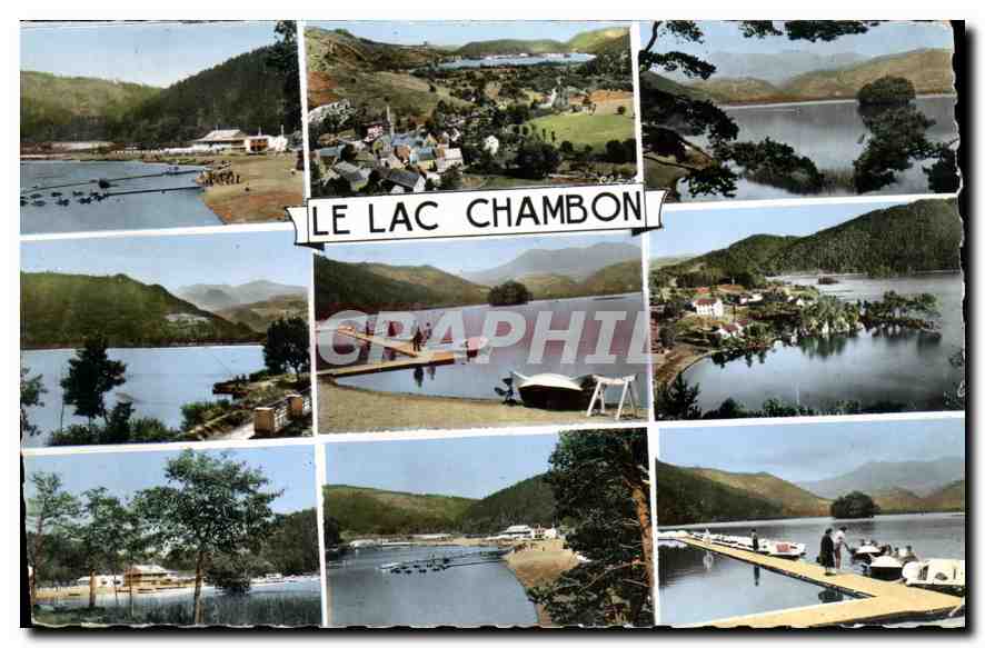 Le Lac Chambon — vue panoramique — L. Chataigneau, 92
