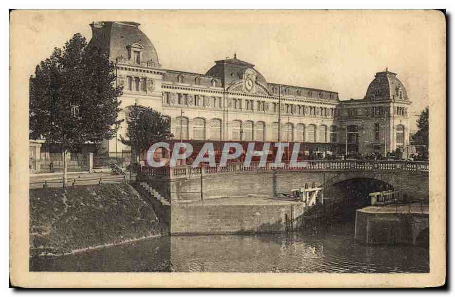 CPA Toulouse La Gare Matabiau etle Canal