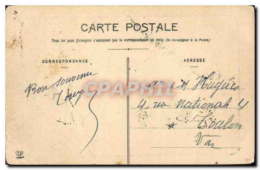 CPA Toulouse Quai de la Daurade — Verso