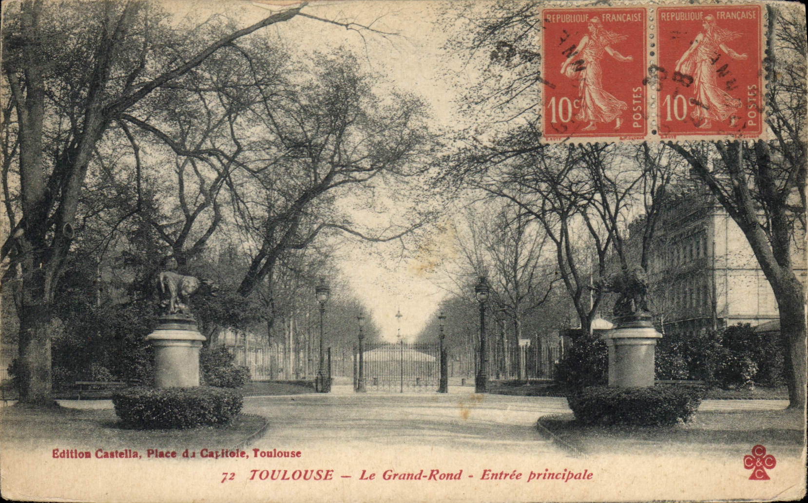 Toulouse — Le Grand-Rond — Entrée principale — Edition Casteilla, Place d'Capitoie, Toulouse