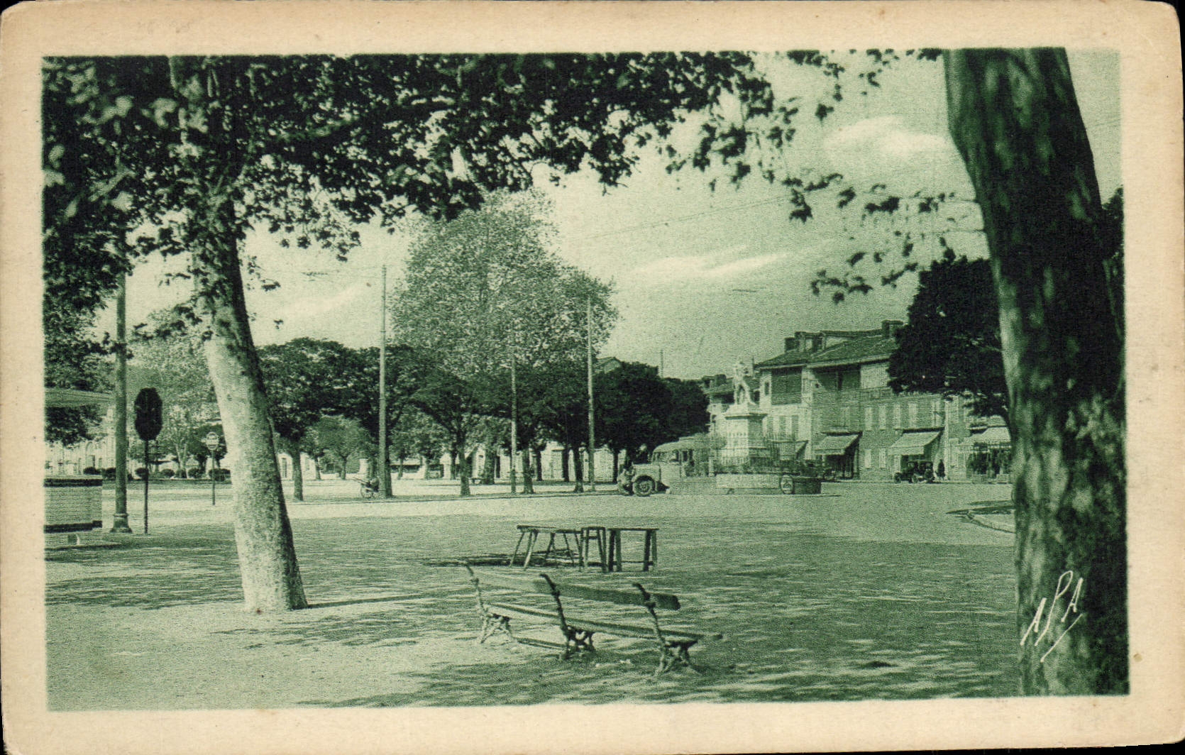 CPA Salles du Salat Jean Jaures Entree du Boulevard