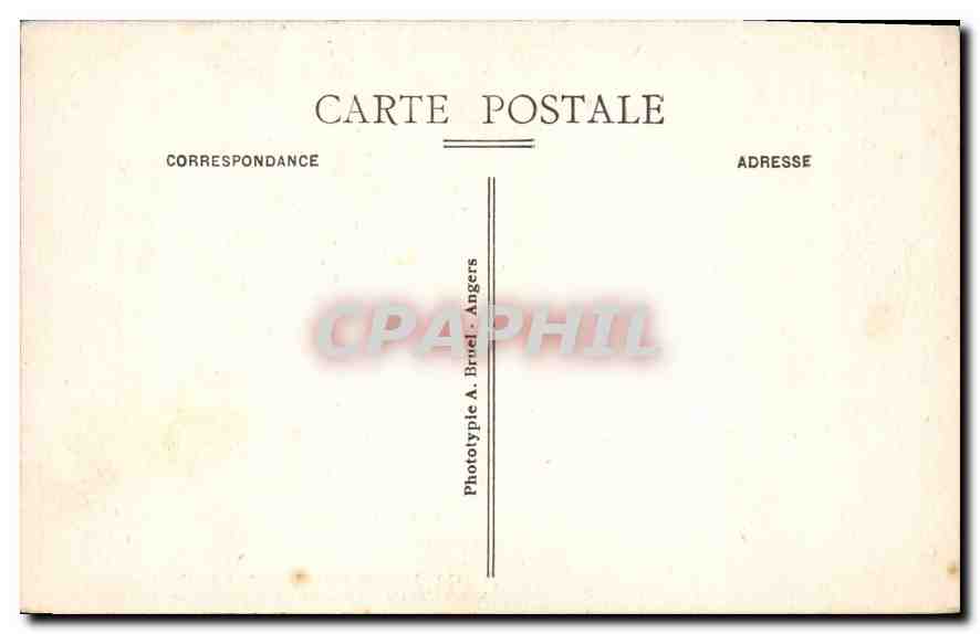 Plage de Trestraou — Vers les arbres de la Montée de la Clarté — Phototype A. Brictel, Angers — Verso