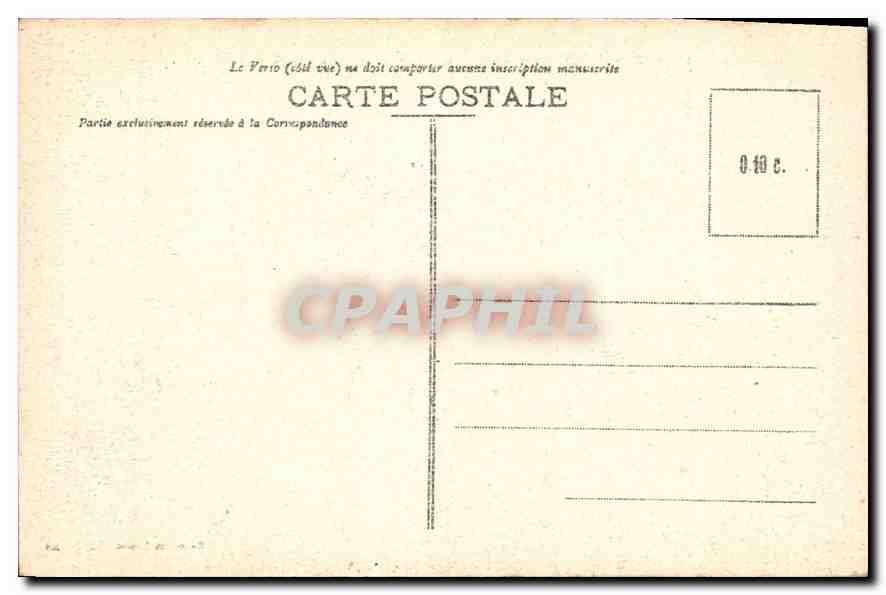 CPA Presqu'ile Rhuys Saint Gildas Le Charnial et la Pierre Plate — Back