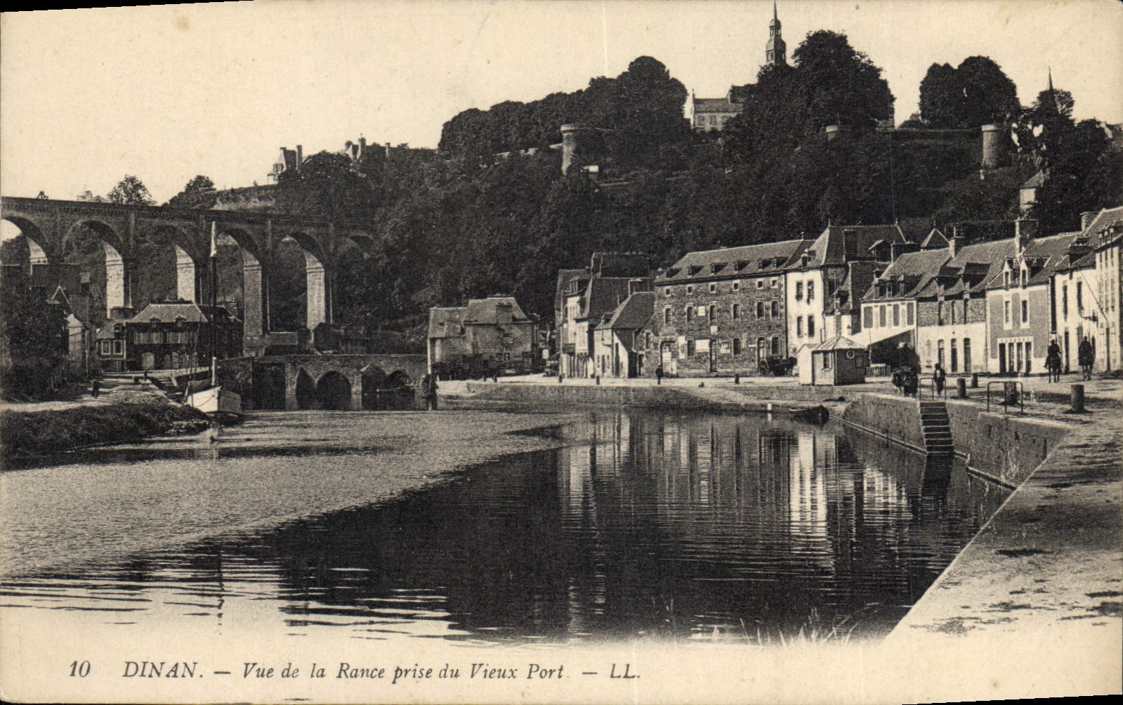 Dinan — Ansicht der Rance vom Alten Hafen — LL. n°10