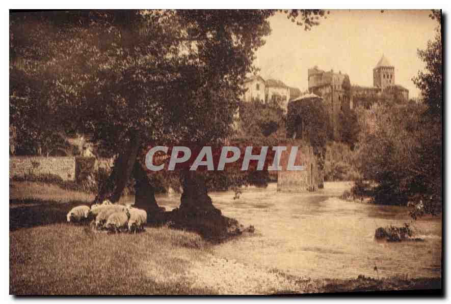 Au Ford du Gave à Sauveterre-de-Béarn — Les Beaux Sites des Basses-Pyrénées — Édition R. Bergevin