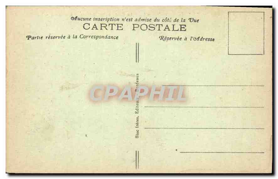 CPA La Grande Cote (Cote d'Argent) La Plage a Maree Basse Le Casino — Rückseite