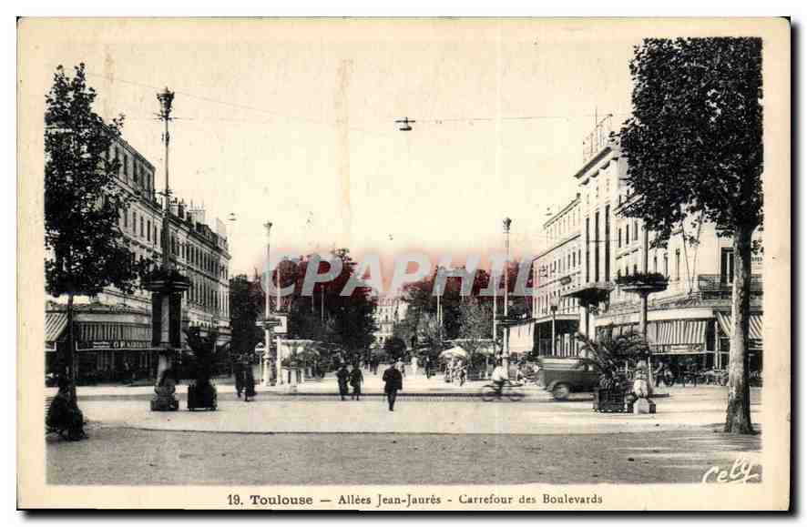 CPA Toulouse Allees Jean Jaures Carrefour des Boulevards