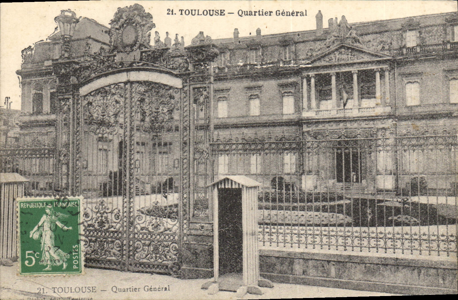 Toulouse — Quartier Général — Édition J. Léon-Béchel - Recto