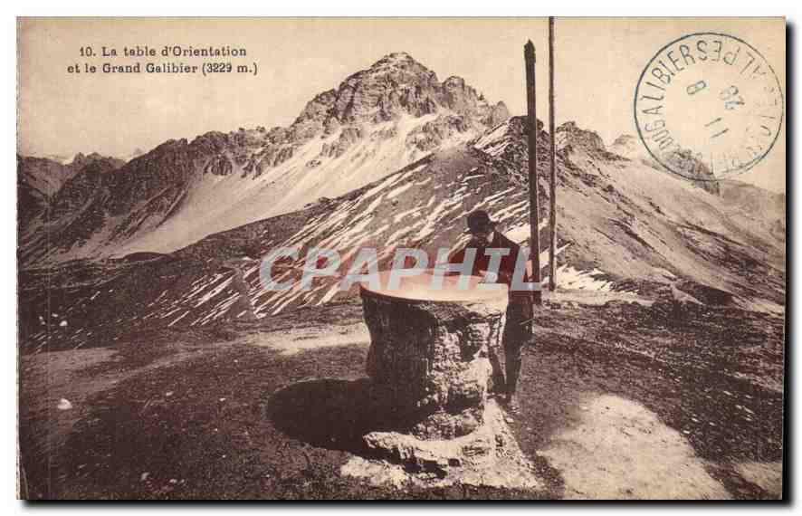 CPA La Table d'Orientation et le Grand Galibier (3229 m)