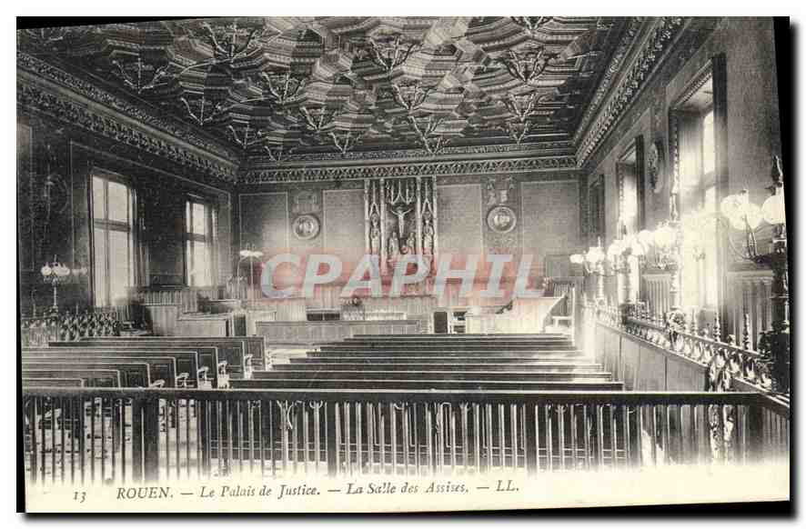 CPA Rouen Le Palais de Justice La Salle des Assises
