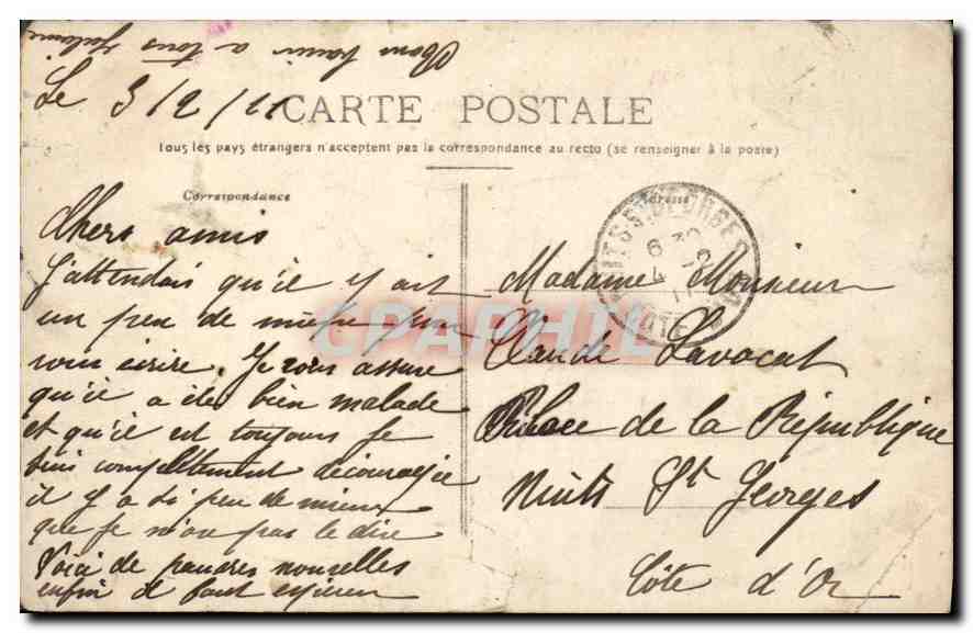 CPA Dijon Le Tombeau de Philippe le Hardi (Musee) — Rückseite