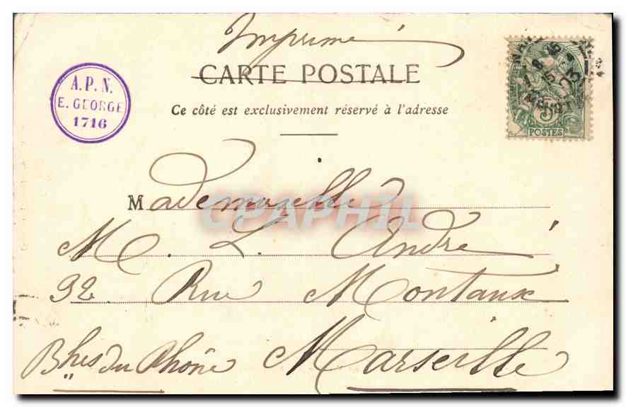 CPA Nancy Le Grand Salon de L'Hotel de Ville — Verso
