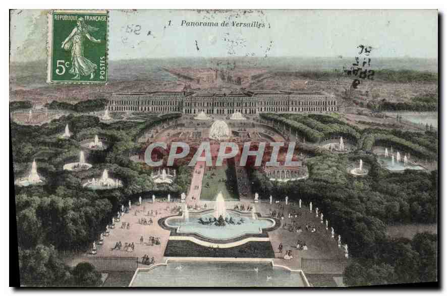 CPA Versailles Panorama de Versailles