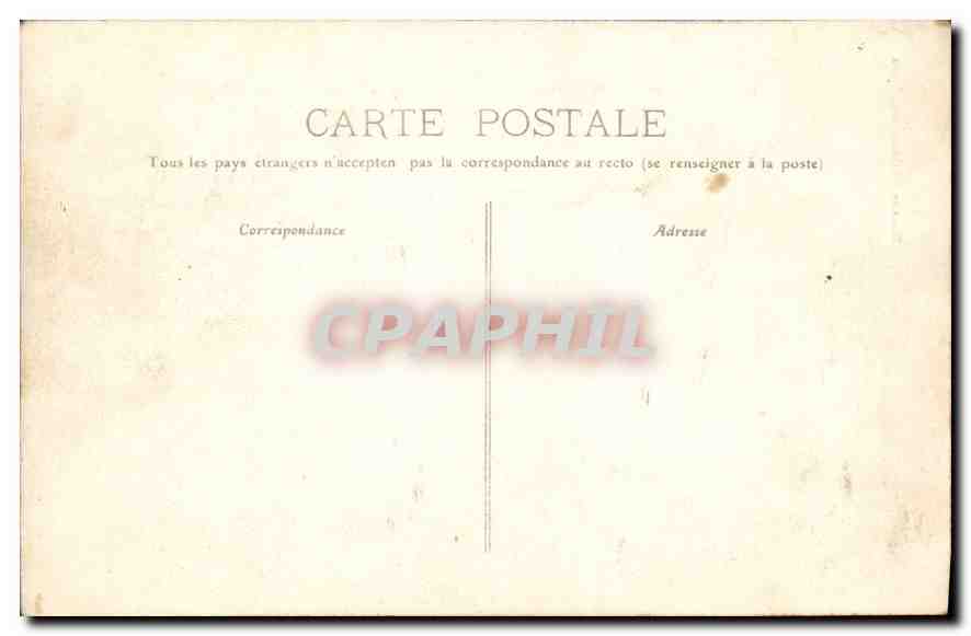 CPA Lyon Place Carnot Hotel d'Angleterre et Gare de Perrache — Rückseite