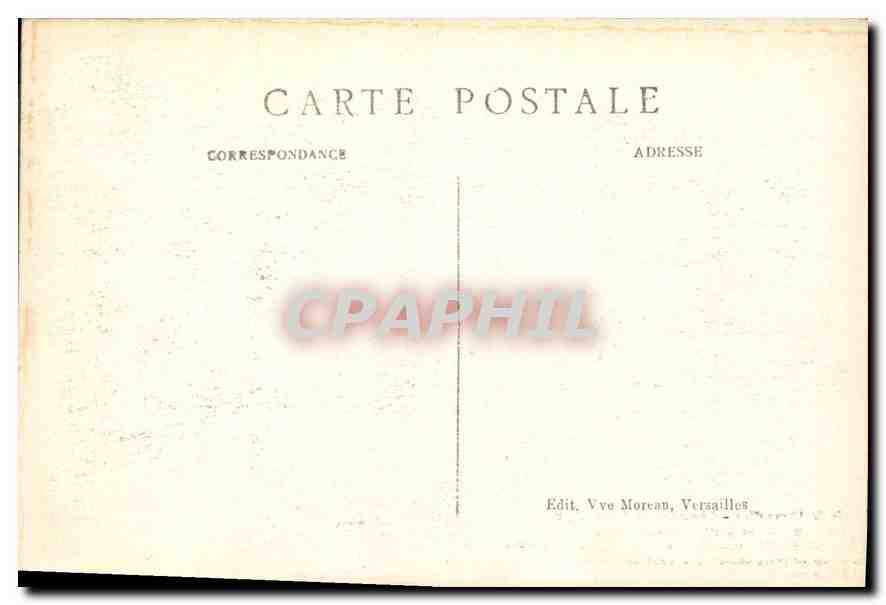 CPA Versailles Chambre de Louis XIV — Rückseite