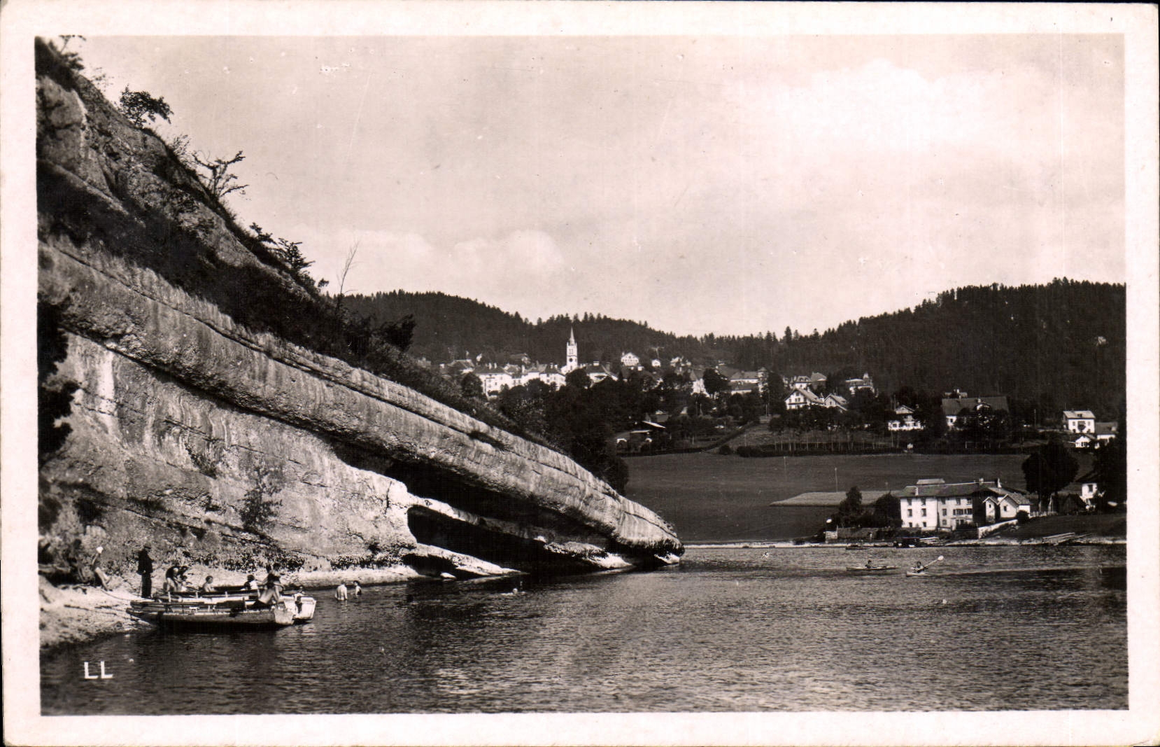 CPA Lac ou Villers Entree des Bassins du Doubs et les Brenets (Suisse)