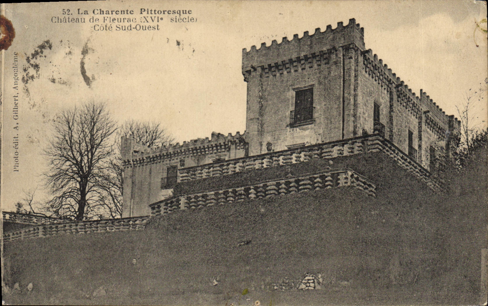 Château de Fleurac — XVIe siècle — Photo-édit. A. Gilbert, Angoulême