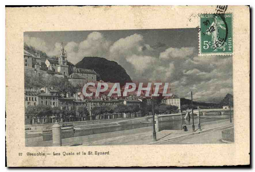 CPA Grenoble Les Quais et le St Eynard