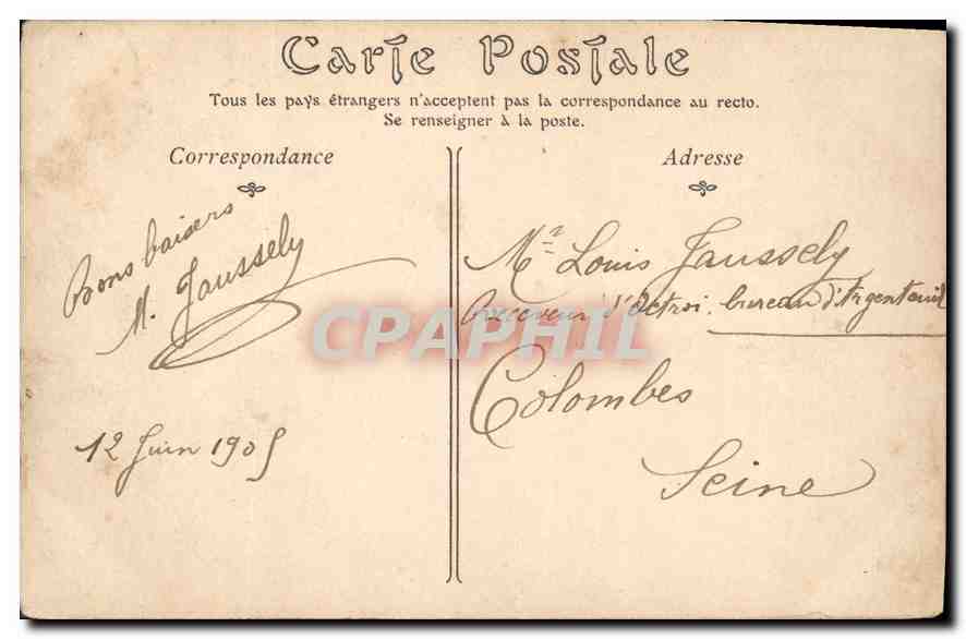 CPA Toulouse Le Pont Neuf — Verso