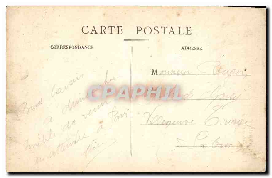 CPA Toulouse Hotel de Bernay (Lycee) — Verso