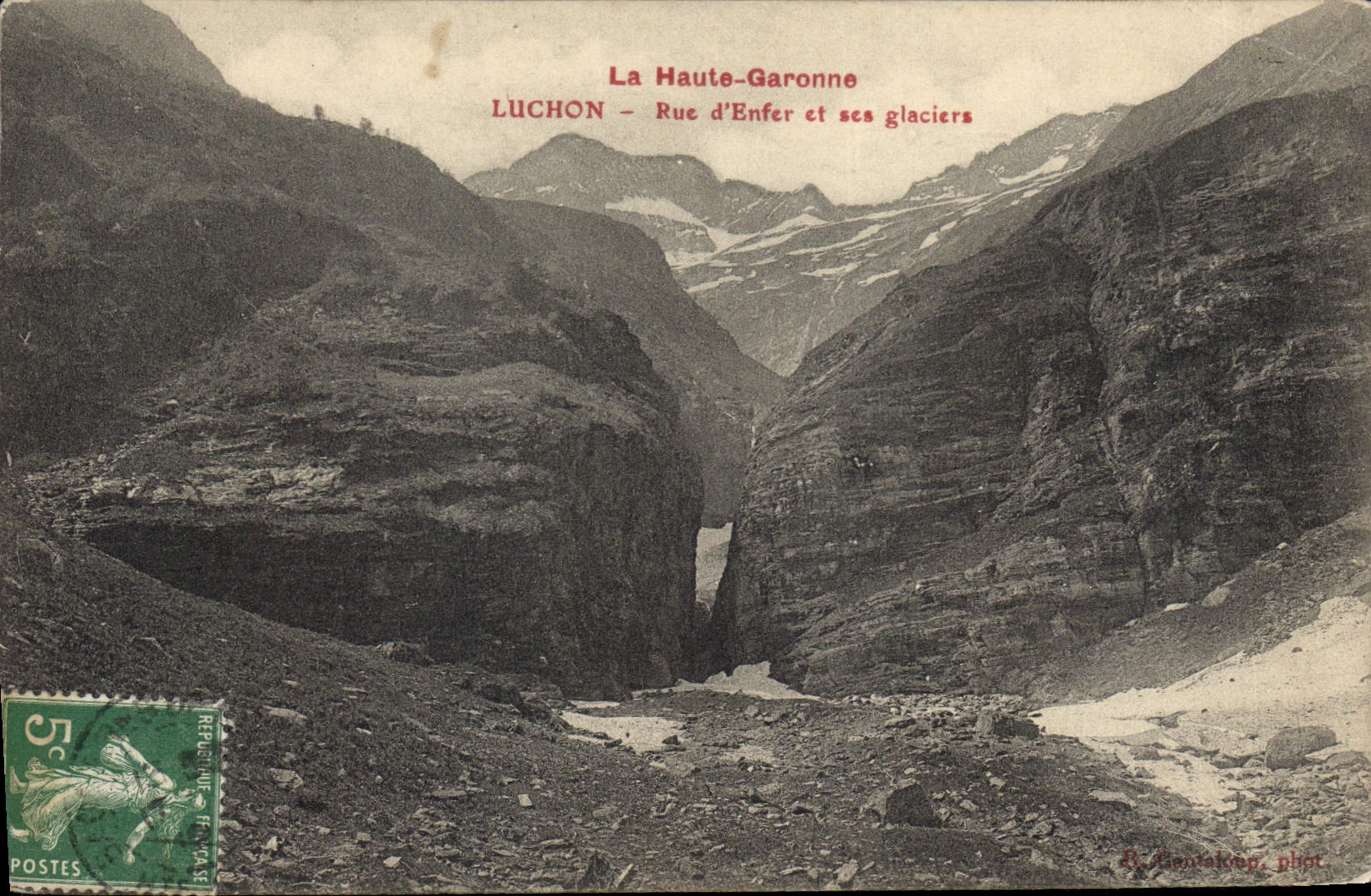 La Haute-Garonne — Rue d'Enfer et ses glaciers — A. Pantaloon, phot.