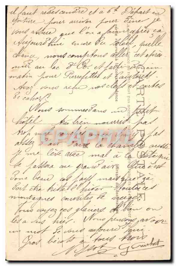 La Haute-Garonne — Rue d'Enfer et ses glaciers — A. Pantaloon, phot. — Rückseite