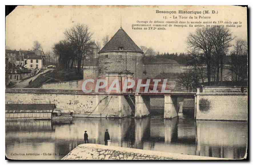 Antike Ansichtskarte Besançon Historisch La Tour de la Pelotte