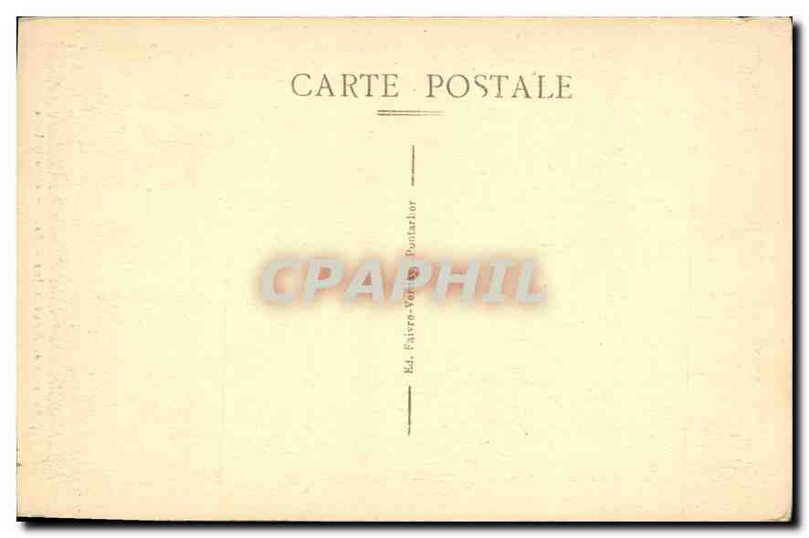 CPA Environs de Pontarillier Les Gorges de la Loue — Rückseite