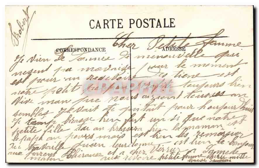 CPA Le calvaire d'orcines au pied du Puy de Dome — Rückseite