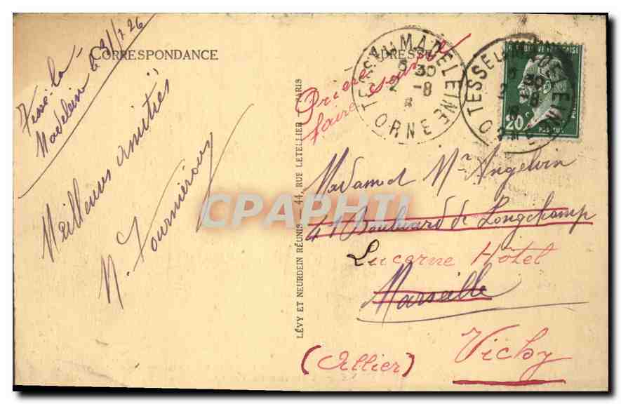 CPA Bagnoles de L'Orne Vue sur la Vallee de la Vee — Rückseite