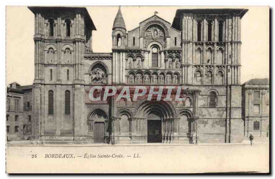 CPA Bordeaux Eglise Sainte Croix
