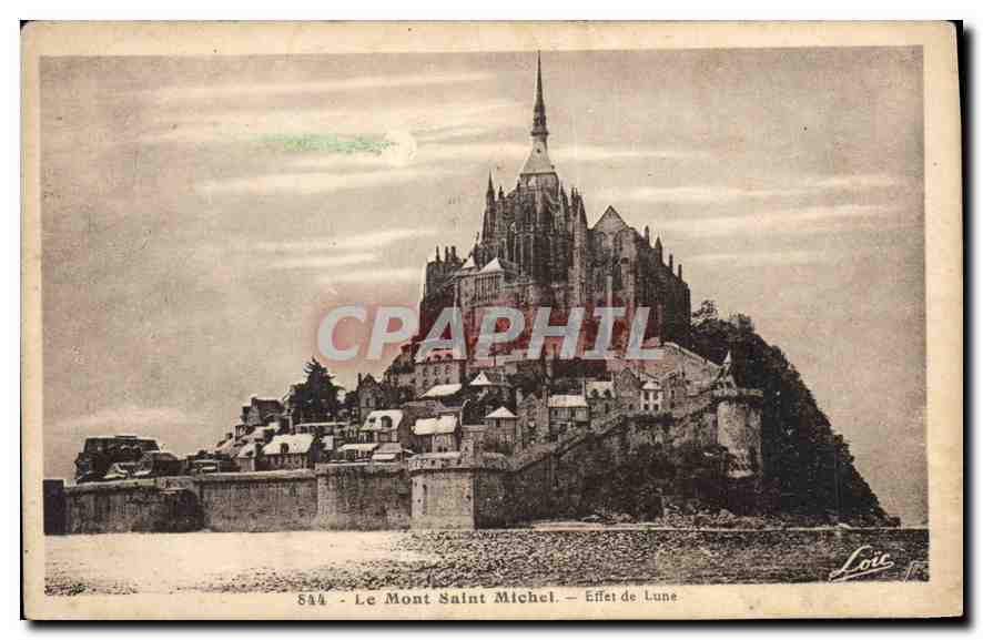 CPA Le Mont Saint Michel Effet de Lune