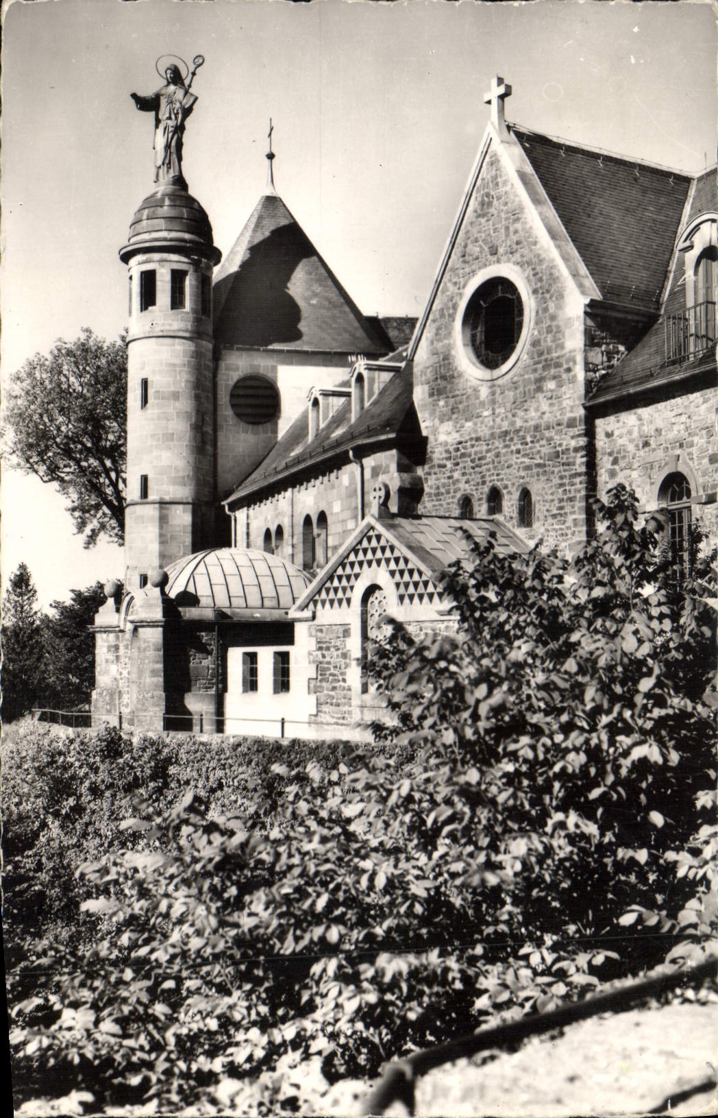 CPA Mont Sainte Odile Chapelle et Terrasse