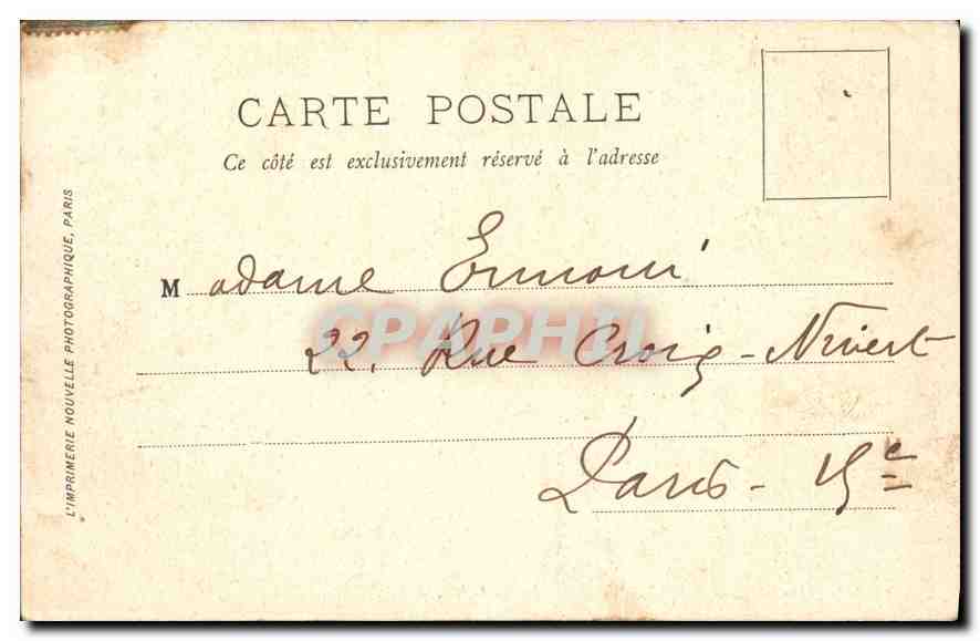 Le Havre — L'Hôtel-de-Ville et le Jardin Public — LL. 24 Juillet 04 — Verso