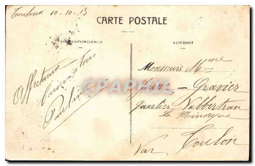 Toulouse - Pont suspendu, Hospice de la Grave — Édition Jeanne d'Arc, n°56 — Verso
