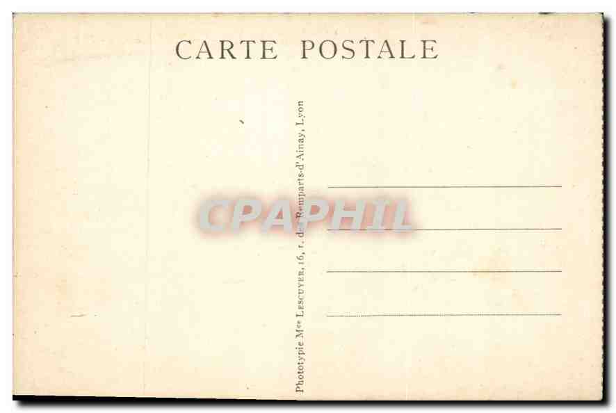 CPA Lyon La Prefecture — Verso