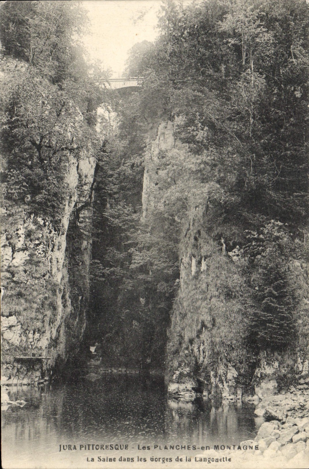 CPA Jura Pittoresque Les Planches en Montagne La Saint dans les Gorges de la Langonette