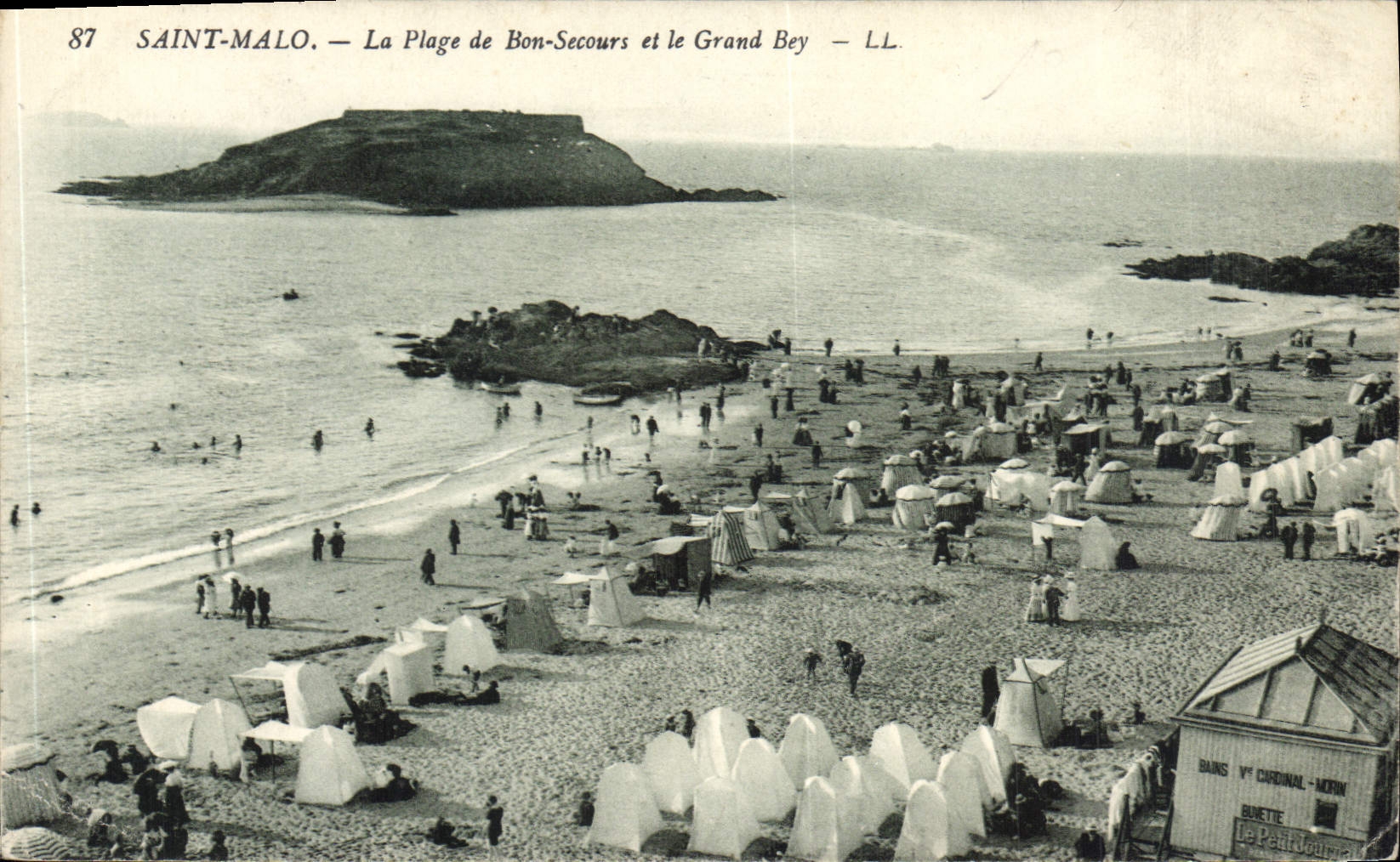 Saint-Malo — Ansicht der Plage de Bon-Secours und des Grand Bey — LL.